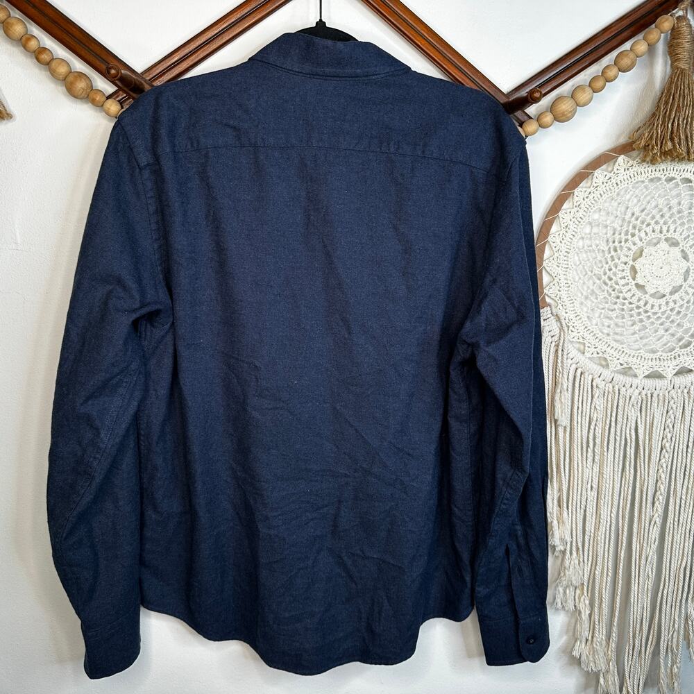 UNTUCKit Dark Blue Cotton Button Down - Picture 2 of 3
